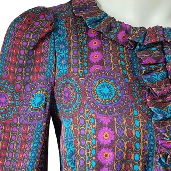 Marc By Marc Jacobs Silk Ruffle Peasant Dress (2) - Picture 2 of 8